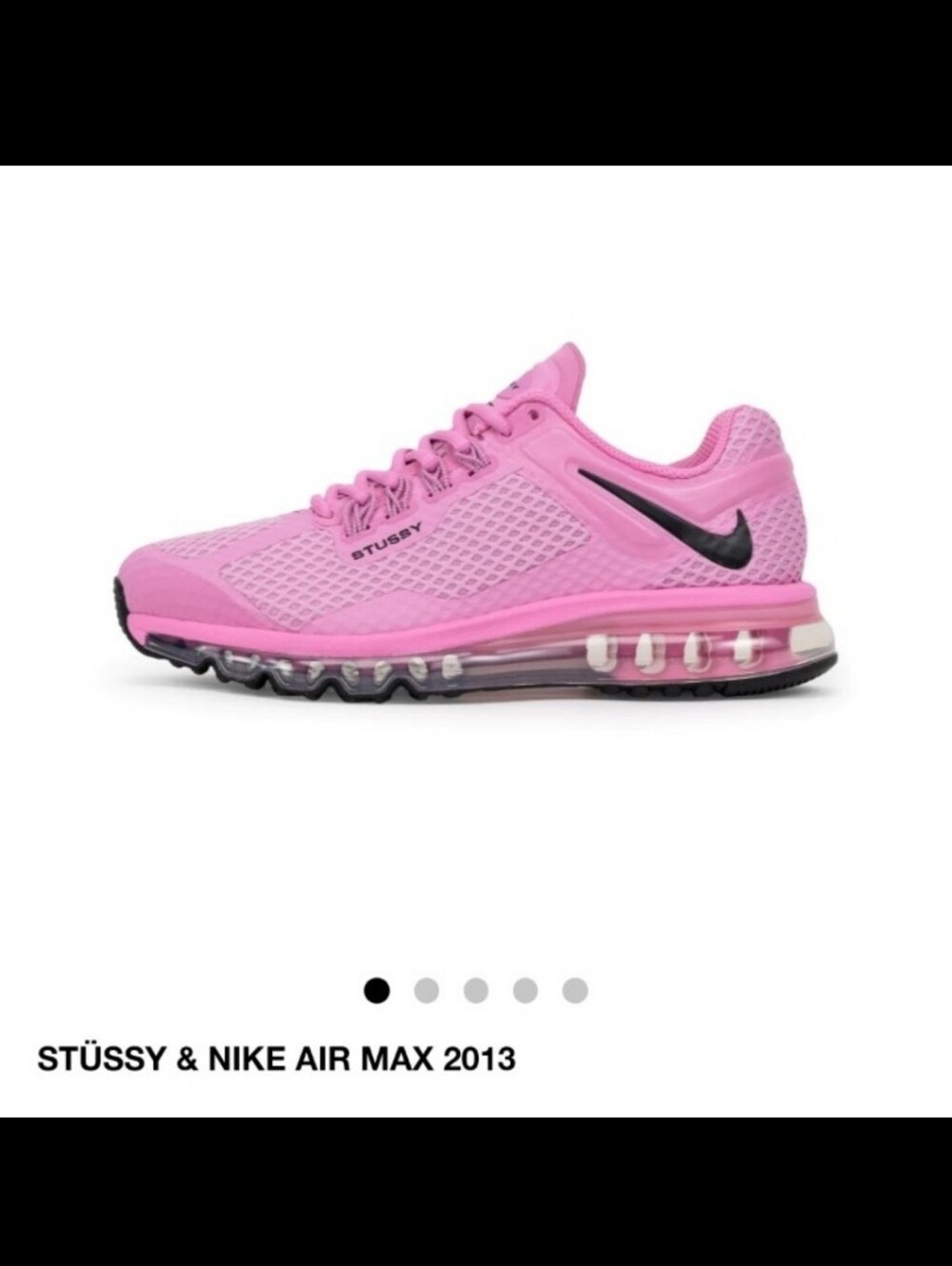 Stussy x Nike Air Max 2013 Women's Running Shoe - Pink